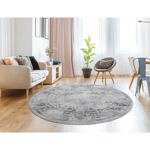 Westfield Home Sonoma Anavrin Area Rug - Grey - 7&10x22 Round