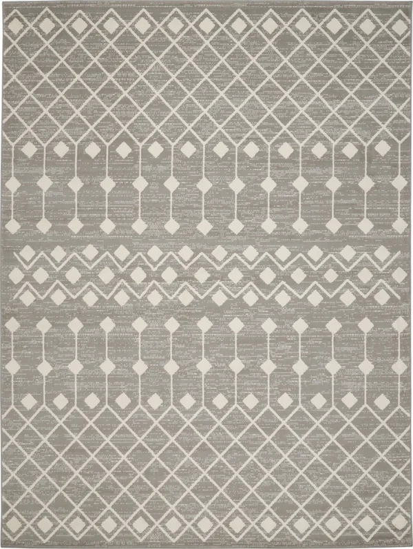 Nourison Grafix GRF37 Area Rug - Grey, 8&6x22x12&