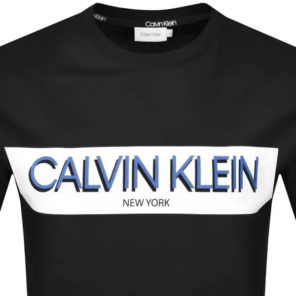 Calvin Klein Stripe Logo Cotton-jersey T-Shirt