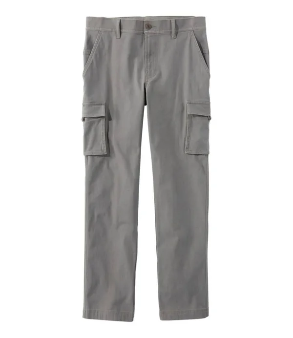 Men's BeanFlex Canvas Cargo Pants, Standard Fit Gray 30x32, L.L.Bean