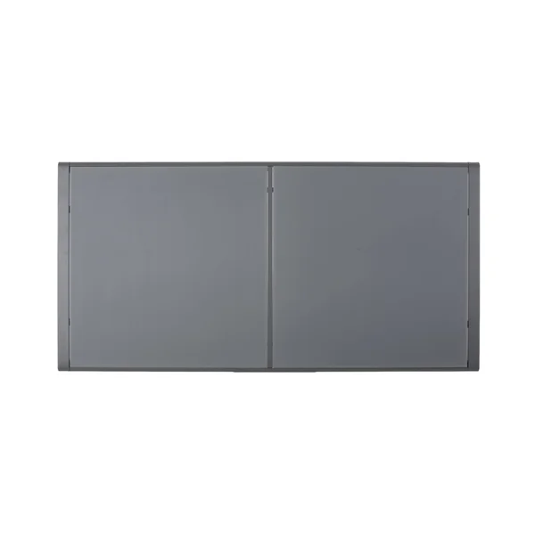 Cherie Outdoor Aluminum Dining Table with Tempered Glass Table Top by GDF Studio