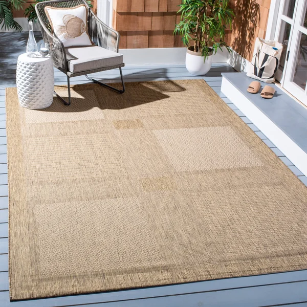 Safavieh Courtyard CY1928-3009 6&7x22 x 9&6x22 Brown - Natural Area Rug