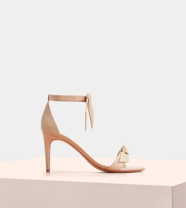 Alexandre Birman, Clarita 75 Leather Sandal, 10 US, Nude