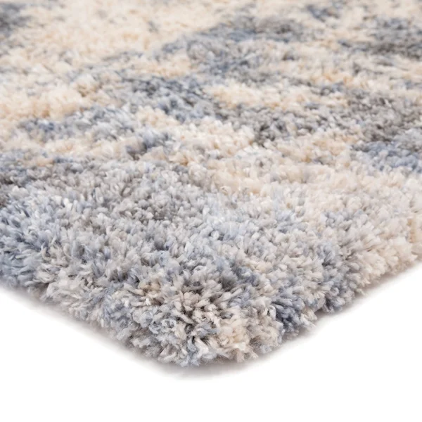 Porch & den Paladin Abstract Grey/ Blue Area Rug - 8&10x22 x 11&9x22