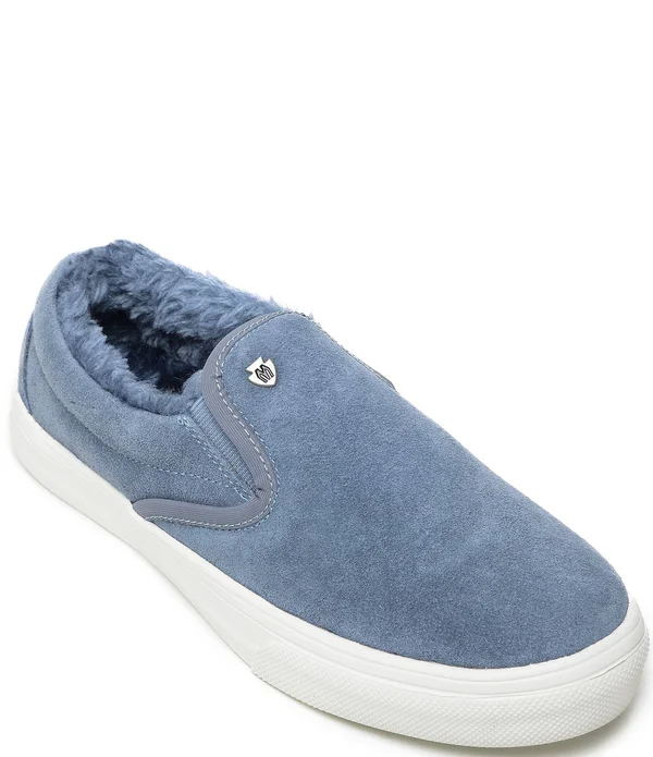 Minnetonka Women's Wilder Slipper, Vintage Blue, 9