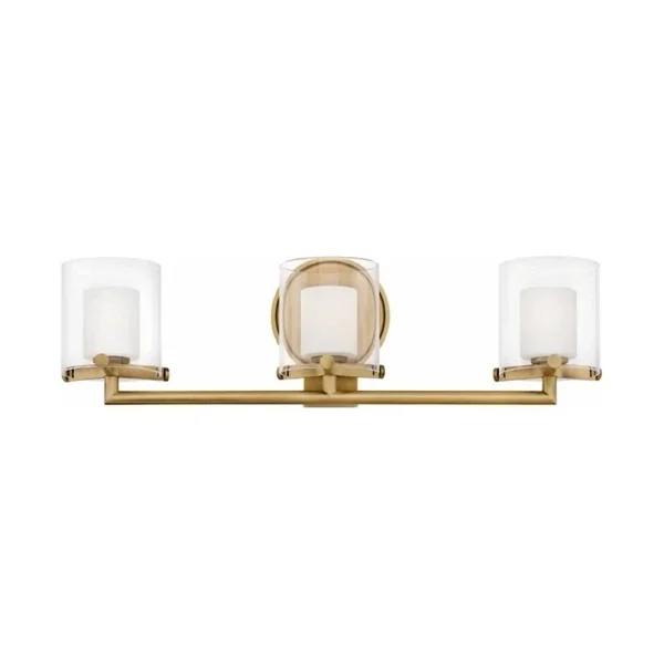 Hinkley Lighting 3 Light Rixon LED Bath - Heritage Brass - 5493HB-LL