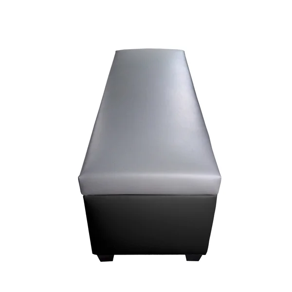 The Sole Secret Retro Dark Grey Vinyl Shoe Storage Bench Red