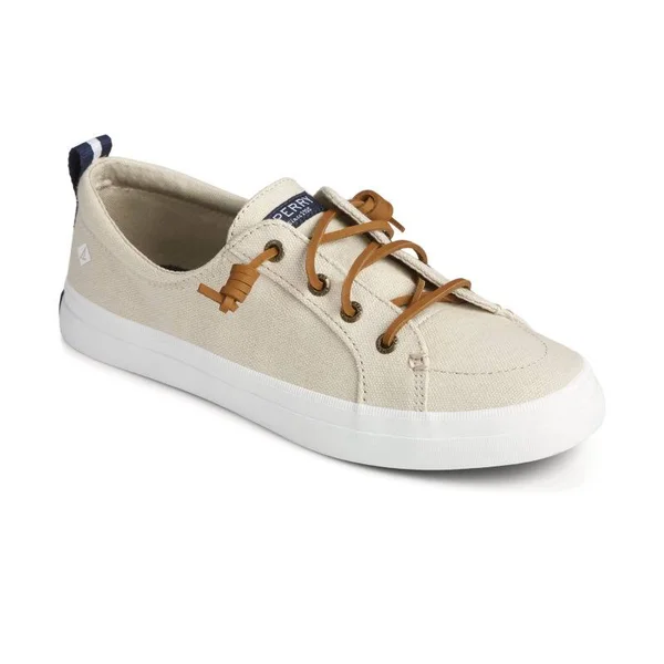 Women's Sperry Crest Vibe Linen Sneakers - Oat, Size 8 1/2