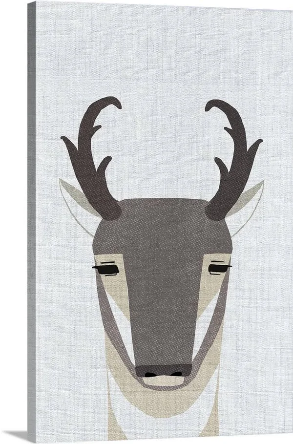 Pronghorn Antelope - Canvas Wall Art, 20x30, Great Big Canvas