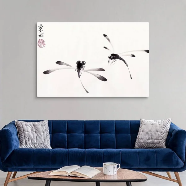 Dance of The Dragonflies, Canvas Wall Art, 60x40, Great Big Canvas