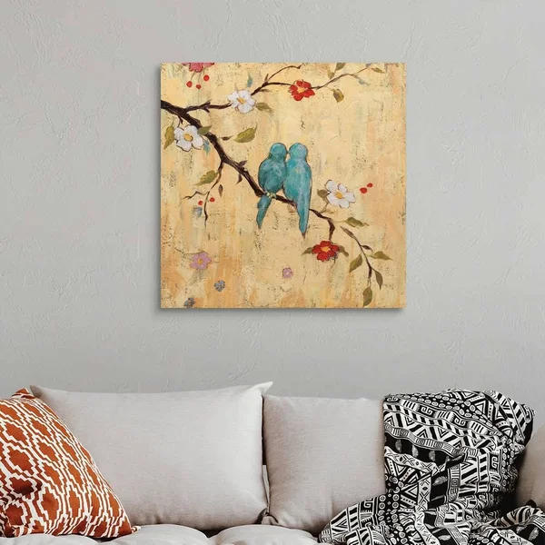 Love Birds II - Canvas Wall Art, 30x30, Great Big Canvas