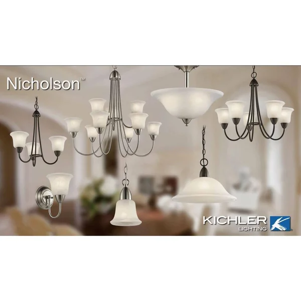 Kichler 45882NI Nicholson Bath 2-Light, Brushed Nickel