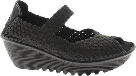 Bernie Mev Women's Halle Wedge Pump - Black, 38 EU/7.5-8 M US