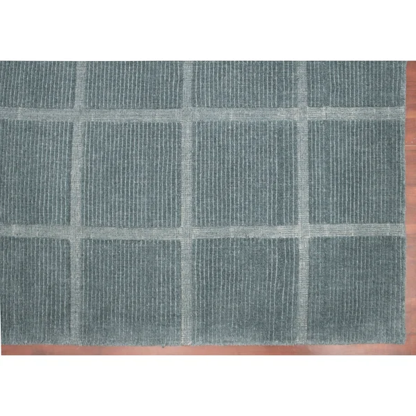 Marinda Hand-Woven Wool Area Rug - 8x10 - Blue