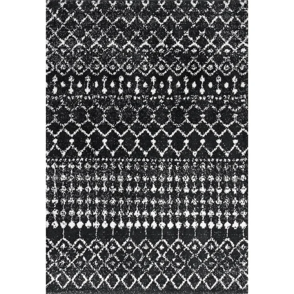 nuLOOM Moroccan Barbara Black 12 ft. x 15 ft. Area Rug