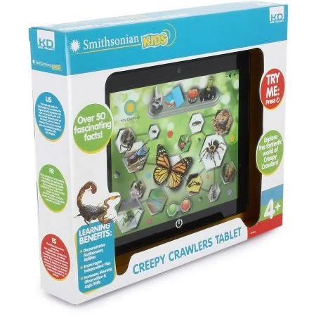 Kidz Delight Smithsonian Creepy Crawler Tablet, Black
