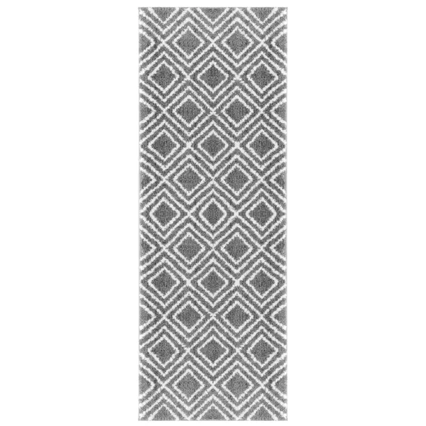 Carson Carrington Tovhult Machine-made Shag Area Rug - 2&7x22 x 7&2x22 Runner - Grey