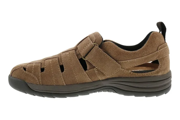 Drew Men's Dublin Fisherman Sandal, Size: 11.5, Olive Suede