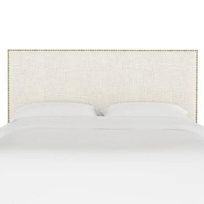 Thurston Upholstered Panel Headboard Alcott Hill Size: King - Upholstery: Premier White