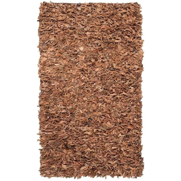 Safavieh Leather Shag LSG511D Area Rug - Red - Size: 5 x 8 ft.