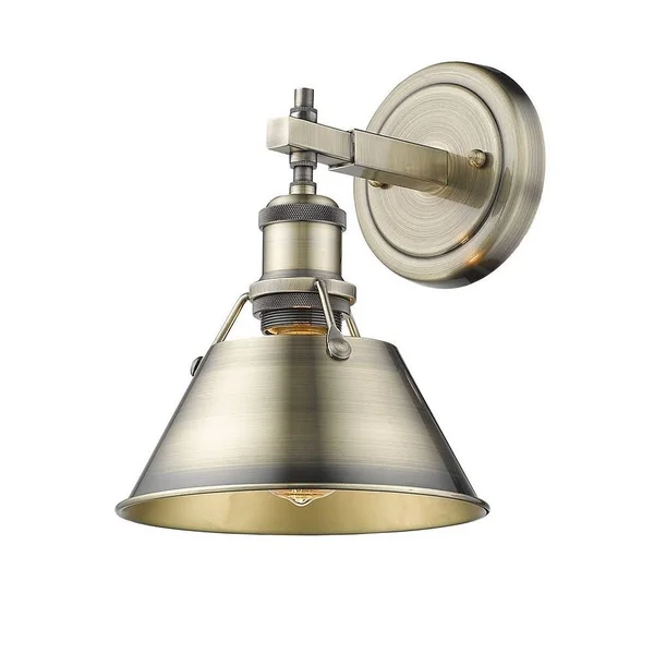 Golden Orwell 1 Light Bath Vanity 3306 BA1 PW Blk (Pewter)