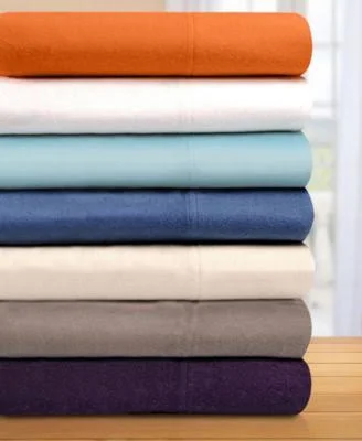 Trellis Flannel Cotton Sheet Set by Superior, Size: California King, Blue