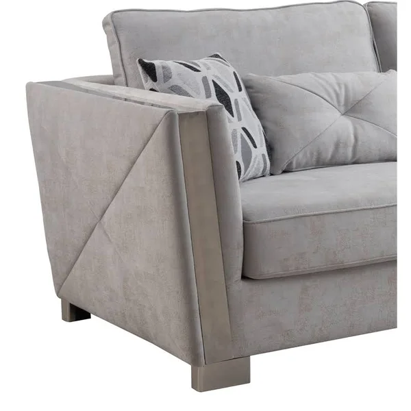 Cosmos Furniture Kingston Modern Loveseat - Gray, 3036GYKIN