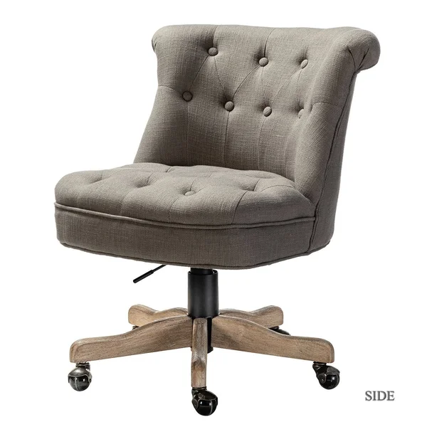 Chimu Task Chair with Tufted Back - Grey