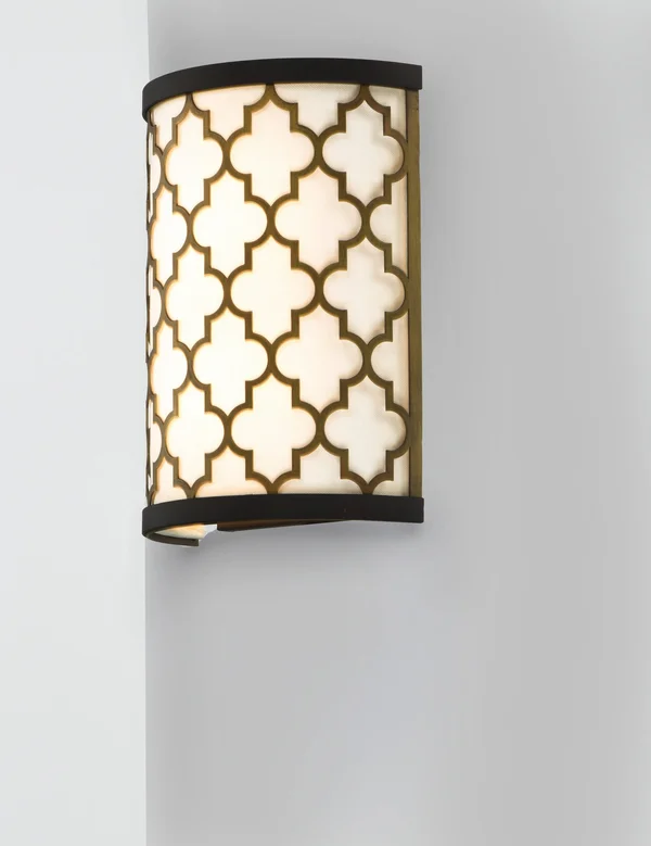 Maxim - 20294WLOIAB - LED Wall Sconce - Crest - Oil Rubbed Bronze, Antique Brass