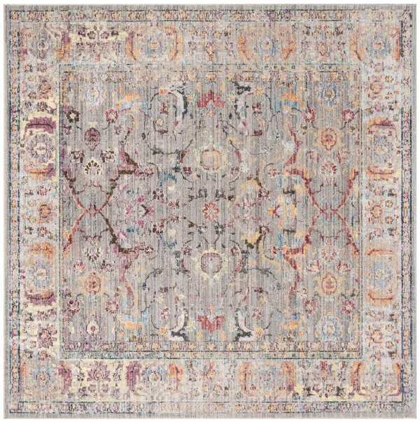 Safavieh 7& x 7& Square Bristol BTL362A Grey, Light Grey Rug