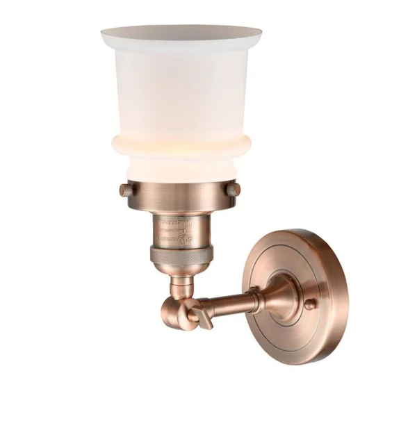 Innovations Lighting Small Canton 1 Light Sconce 203 SN G181S (Brushed Satin Nickel)