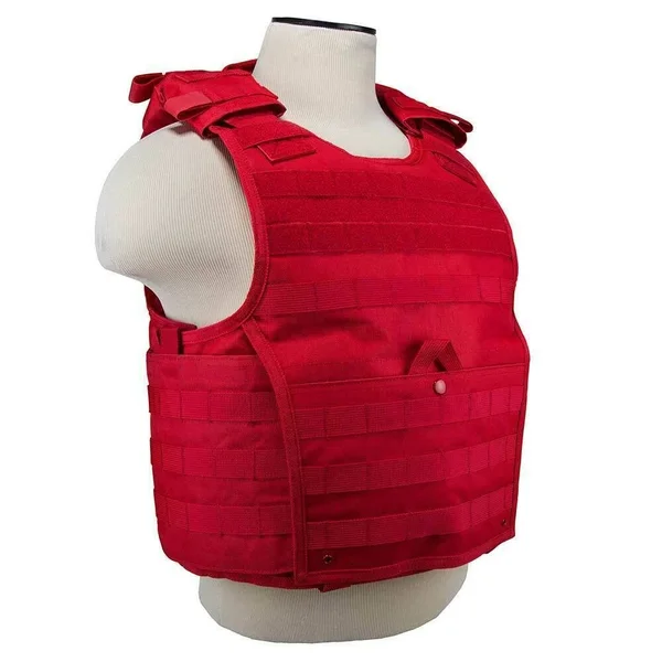 Vism Expert Plate Carrier Vest MED-2XL Tactical Shooting Range Hunting Red