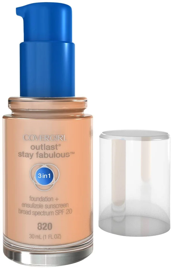 CoverGirl Outlast Stay Fabulous 3-in-1 Foundation - Creamy Natural 820 - 1 fl oz bottle