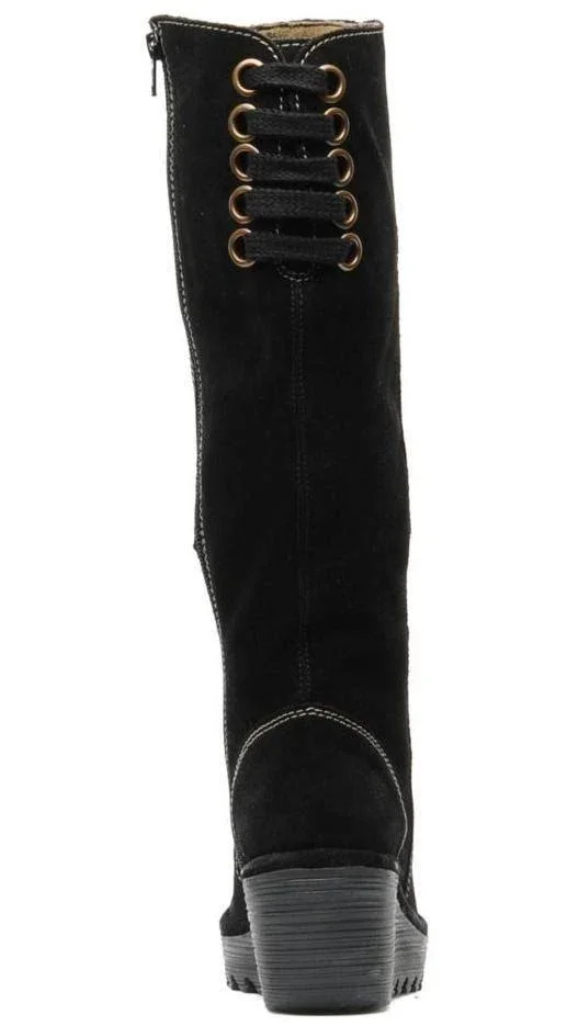 Fly London Yust Suede Wedge Boot