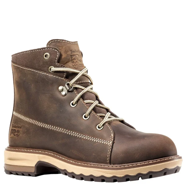Women's Timberland Pro 6 inch Hightower Alloy Toe Work Boot - Size: 11, Brown
