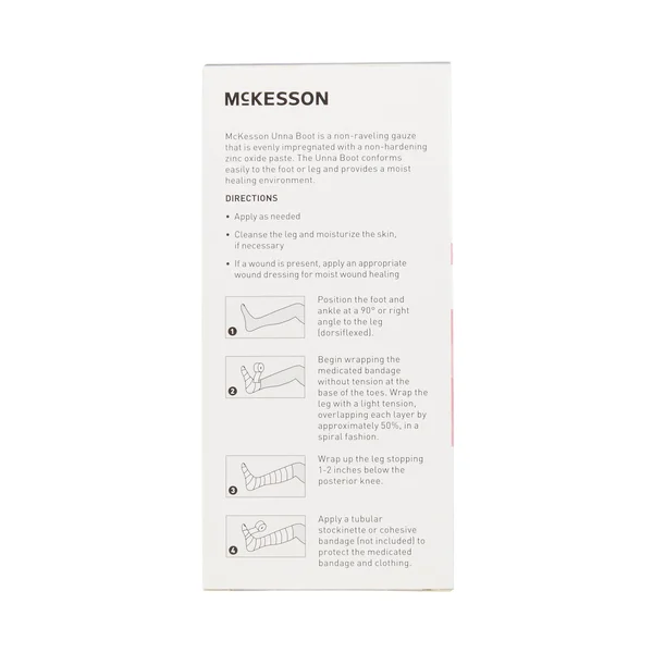 McKesson Cotton Unna Boot with Calamine & Zinc Oxide Size: 3 inch x 10 Yard, Count: Case (12)