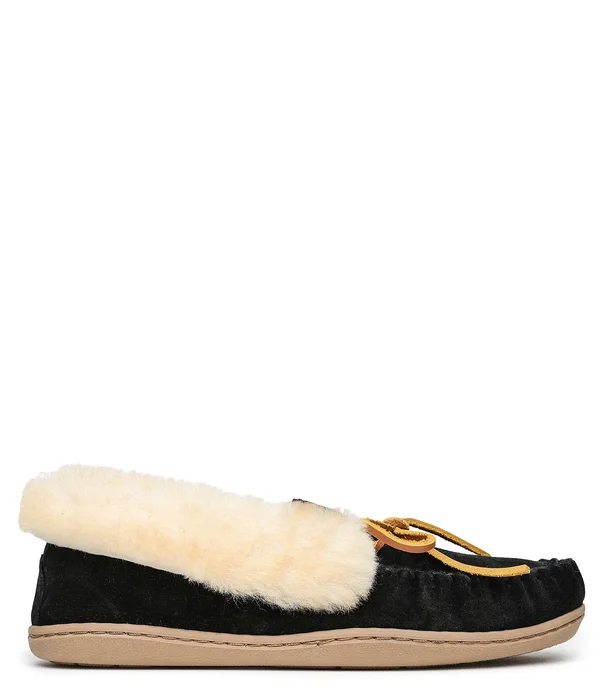 Minnetonka Alpine Sheepskin Moc 9 Women's Red