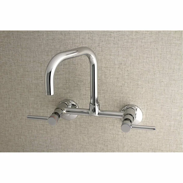 Kingston Brass KS813ORB Concord 8x22 Adjustable Center Wall Mount Kitchen Faucet - Oil Rubbed Bronze