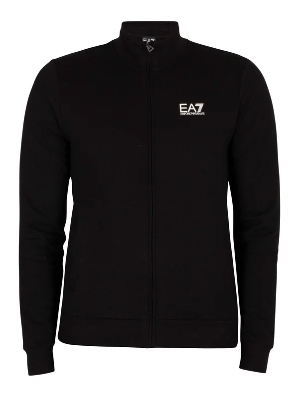 EA7 Train Core ID Tracksuit - Black - Silver - Size M