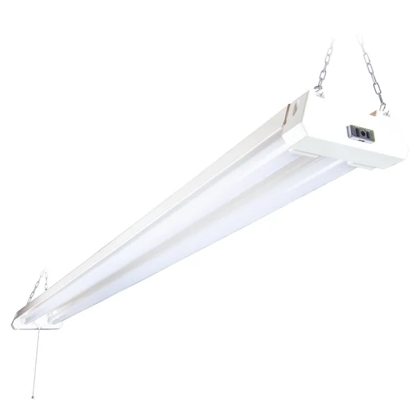 Maxxima 4 ft. Utility LED Shop Light Fixture - Linkable, Frosted Lens 5000K Daylight 4400 Lumens