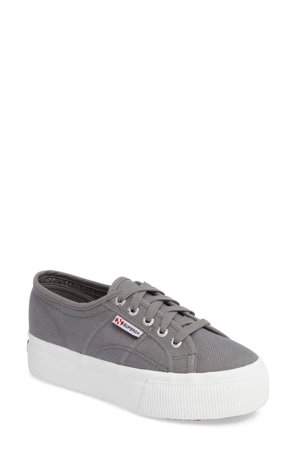 Superga Women's 2790 Acotw Platform Lace-Up Sneakers - Grey Sage