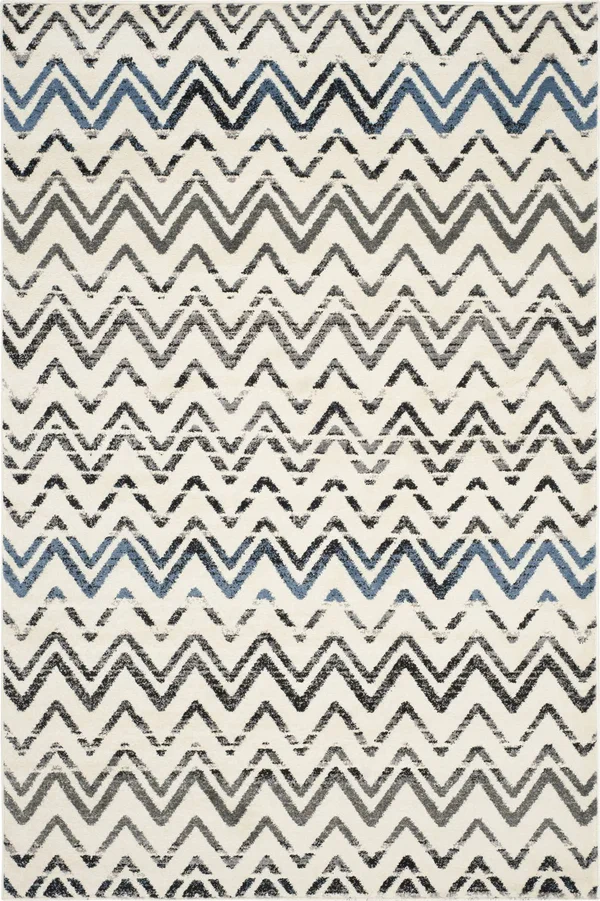 Safavieh Evoke 498 Cream - Blue 5&-1x22 x 7&-6x22 Rug