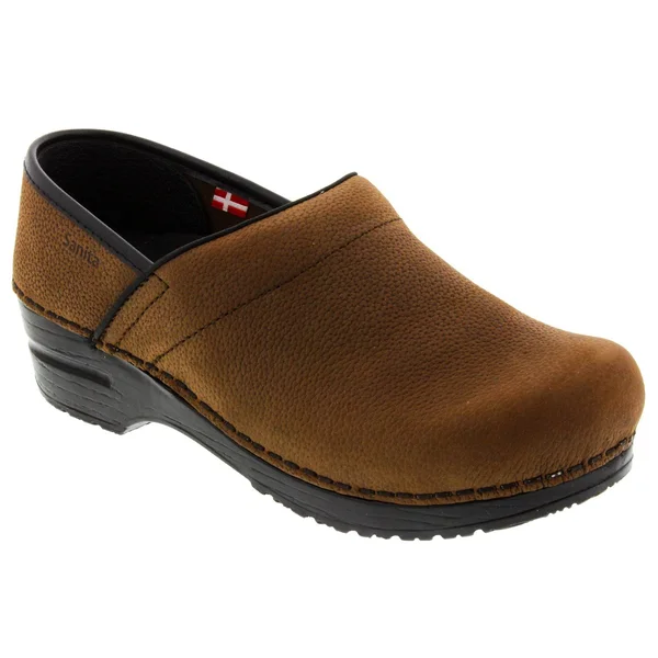 Sanita Professional Oil (Antique Brown Oil) Women's Clog Shoes