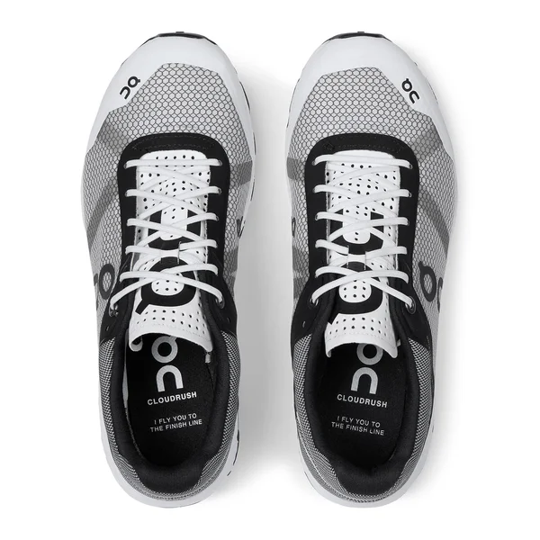 on Women's Cloudrush (Black, White)