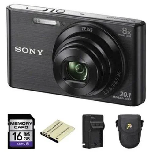 Sony Cyber-shot Dsc-w830 Digital Camera - Black, 2 Batteries, 16GB MEM