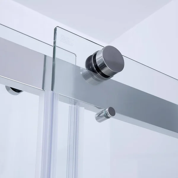 Vinnova Spezia Double Sliding Frameless Tub DOOR, Matte Black, 60x22 W x 58x22 H