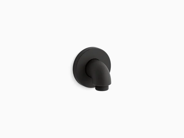 Kohler 22172-BL Purist Stillness Wall-Mount Supply Elbow with Check Valve - Matte Black
