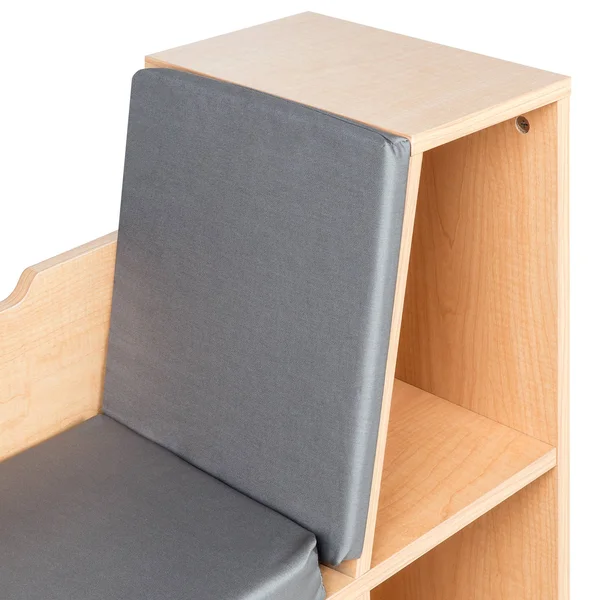 Best Choice Products 6-Cubby Kids Bedroom Storage Organizer - Multi-Purpose Bookcase w/ Cushioned Reading NOOK - Brown