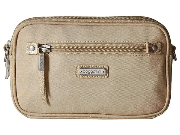 Baggallini RFID Festival Bag (Champagne Shimmer) - 8.5" x 5.5" x 2"