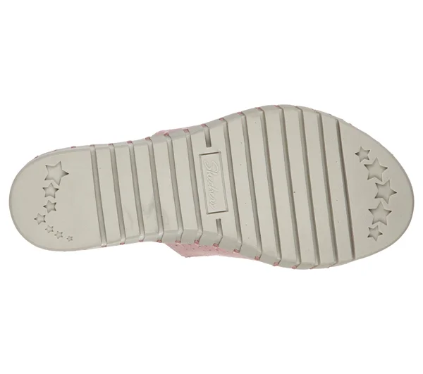 Skechers Women's Pier Ave Urban Escape Slide Wedge Sandal, Pink